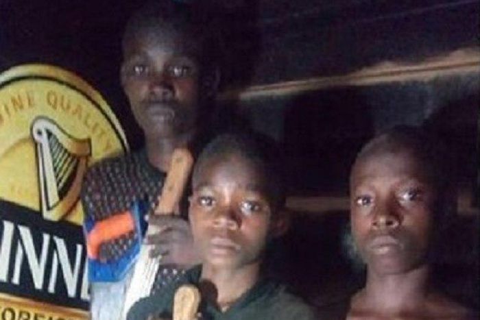 The kid robbers armed for operation