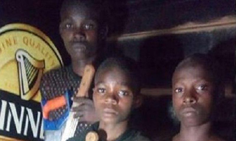 The kid robbers armed for operation