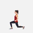 reverse lunge with pulse