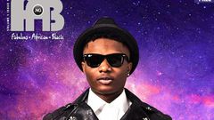 Wizkid on the cover of Fab African Black magazine