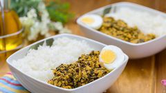 Rice with palava sauce (Telandeworld)
