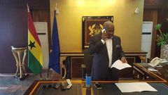 Mahama clears desk for Nana Addo