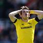 Middlesbrough's Marten de Roon reacts after missing a shot on goal during their English Premier League football match against Bournemouth on April 22, 2017