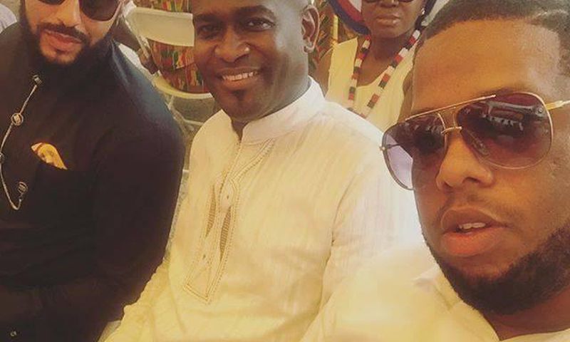 D-Black takes selfie with Matthew Mensah and Osei Tutu