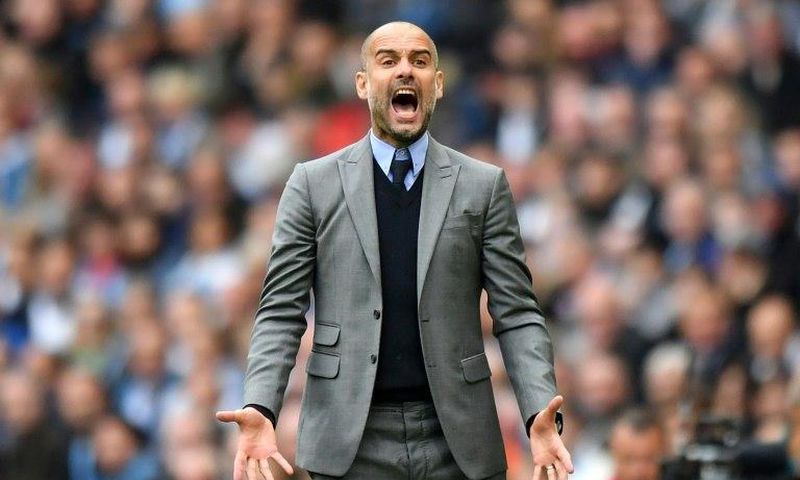 Manchester City's manager Pep Guardiola pictured during a Premier League match earlier in May