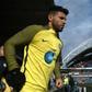 Sergio Aguero warms up ahead of Manchester City's FA Cup game against Huddersfield Town at the John Smith stadium on February 18, 2017