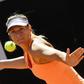Maria Sharapova of Russia returns the ball to Christina McHale of US during their tennis match at the ATP Tennis Open tournament at the Foro Italico in Rome May 15, 2017