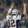 Tom Brady of the New England Patriots reacts after a touchdown late in the fourth quarter against the Atlanta Falcons during Super Bowl 51 at NRG Stadium on February 5, 2017 in Houston, Texas