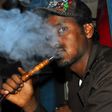 Man smoking shisha