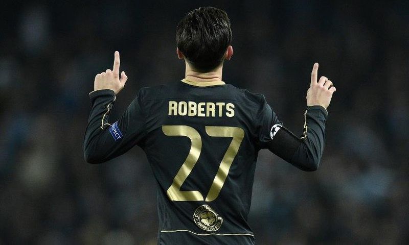 Celtic's Patrick Roberts helped Celtic break the 100 goal barrier for the season with a 5-0 thrashing of Partick Thistle