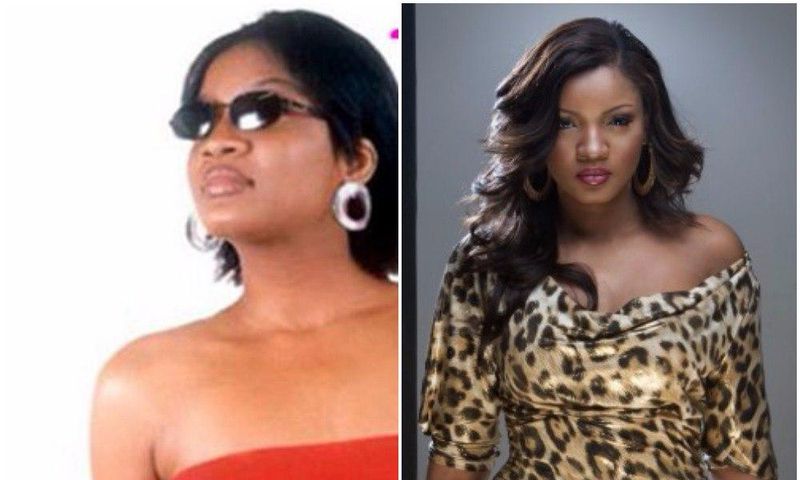 Omotola Jalade-Ekeinde before and after