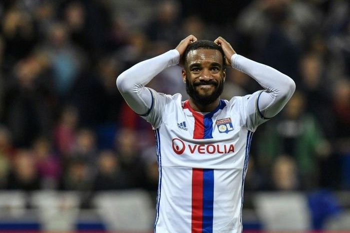 Lyon's French forward Alexandre Lacazette is thought to be in advanced talks with Atletico Madrid