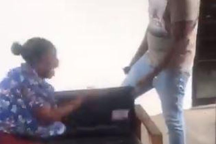 John Dumelo meets fan