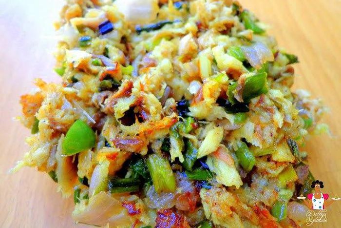 Shredded fish stir-fry