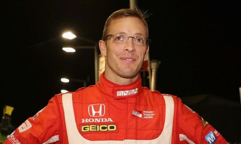 Sebastien Bourdais of France, driver of the #18 Dale Coyne Racing Honda, is on the grid before qualifying for the Desert Diamond West Valley Phoenix Grand Prix at Phoenix International Raceway in Avondale, Arizona April 28, 2017