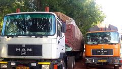 Assistant Commissioner of the Ashanti Regional Division of GRA, Kwesi Ahiakpor, said one of the arrested truck was carrying spare parts valued at GHC20, 000, while the other truck carried wax print estimated at GHC750, 000.