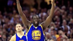 Draymond Green will try to help the Warriors, who lead this year's best-of-seven series 3-1, defeat the defending champion Cleveland Cavaliers on Monday in Oakland to capture the crown