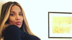 Ciara shows off baby bump
