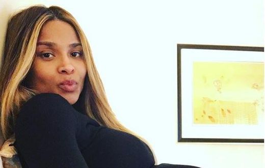 Ciara shows off baby bump