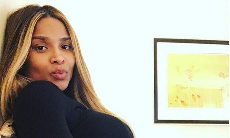 Ciara shows off baby bump