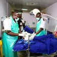 Kenyan Defence force doctors attend to an injured man at Kenyatta National Hospital in Nairobi in December 2016