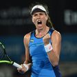 Johanna Konta of Britain reached the Sydney International without dropping a set in any of her four matches