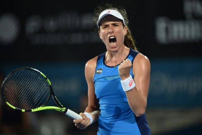 Johanna Konta of Britain reached the Sydney International without dropping a set in any of her four matches