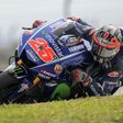 Maverick Vinales was almost one and a half seconds clear of 38-year-old Rossi