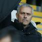 Manchester United's manager Jose Mourinho (C) sits in the stands on November 6, 2016