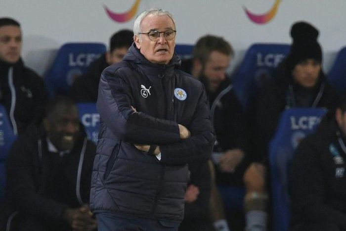 Leicester City's manager Claudio Ranieri gestures on the touchline during the English FA Cup fourth round replay football match between against Derby County at February 8, 2017