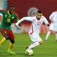 Cameroon's Vincent Aboubakar (L) vies with Tunisia's Naim Sliti (R) during their match on March 24, 2017 at the Ben Jannet stadium in Monastir