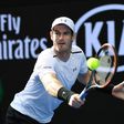Britain's Andy Murray in action against American Sam Querrey in the third round of the Australian Open in Melbourne on January 20, 2017