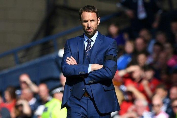 England's manager Gareth Southgate watches on the touchline on June 10, 2017