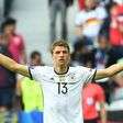 Germany's striker Thomas Mueller, seen in June 2016, said the world champions playing San Marino's team had "nothing to do with professional football"
