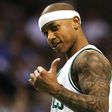 Isaiah Thomas led the Boston Celtics with 30 points in their NBA Eastern Conference 112-108 victory against the Miami Heat, at TD Garden in Boston, Massachusetts, on March 26, 2017