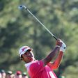 Hideki Matsuyama of Japan plays his shot from the 12th tee at Augusta National Golf Club on April 4, 2017