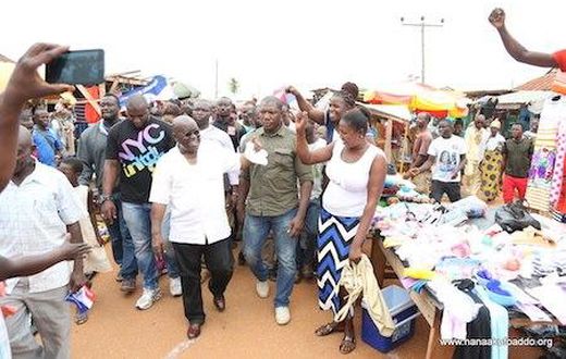Nana Addo campaigns at Tano