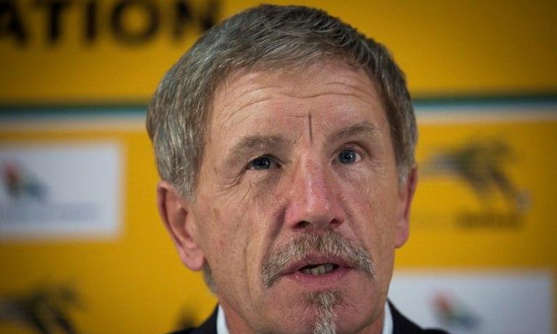 Newly appointed head coach of South Africa's national football team "Bafana Bafana", Stuart Baxter, gives a press briefing at the South African Football Association (SAFA) House in Johannesburg on May 15, 2017