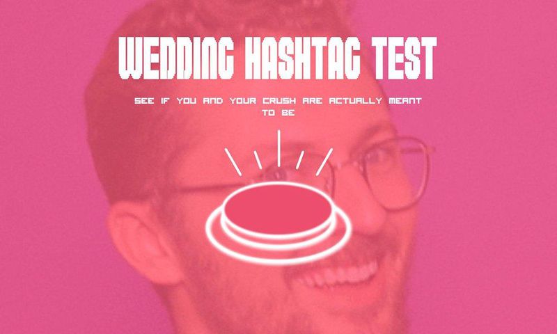 wedding hashtag website