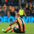 Hull City's Sam Clucas reacts to their defeat to Sunderland at the KCOM Stadium in Kingston upon Hull, north east England on May 6, 2017