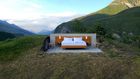 Hotel with no ceiling or wall