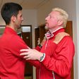 Novak Djokovic (left) scooped six Grand Slam titles whilst working with Boris Becker