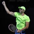 Ivo Karlovic celebrates after victory against Horacio Zeballos during their Australian Open men's singles match on January 17, 2017