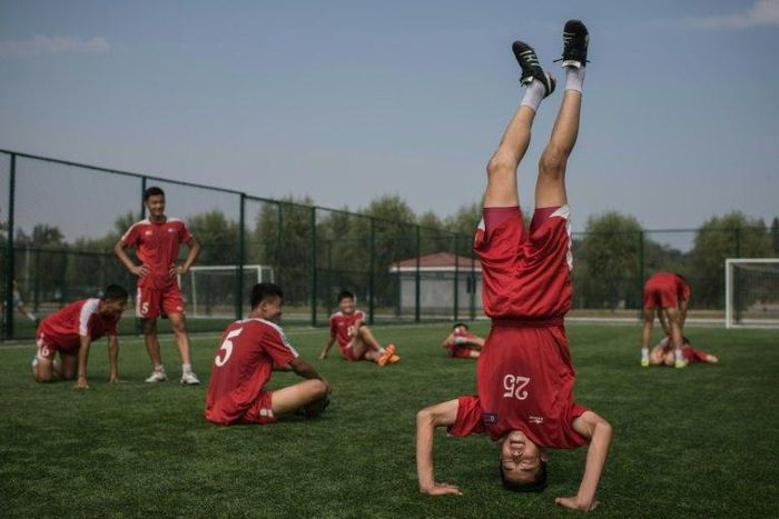 Pyongyang International Football School opened in 2013 and the coach insists the sky's the limit