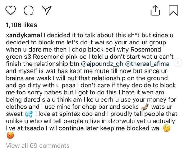 Xandy Kamel's Instagram Post