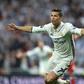 Real Madrid's striker Cristiano Ronaldo celebrates after his second goal during the UEFA Champions League quarter-final second leg football match Real Madrid vs FC Bayern Munich at the Santiago Bernabeu stadium in Madrid in Madrid on April 18, 2017