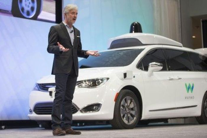 Waymo CEO John Krafcik at the 2017 North American International Auto Show in Detroit, Michigan in January
