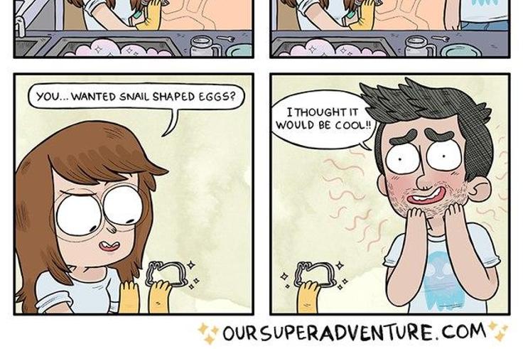 These illustrations show the weird side of love