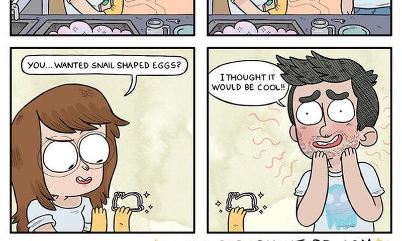 These illustrations show the weird side of love