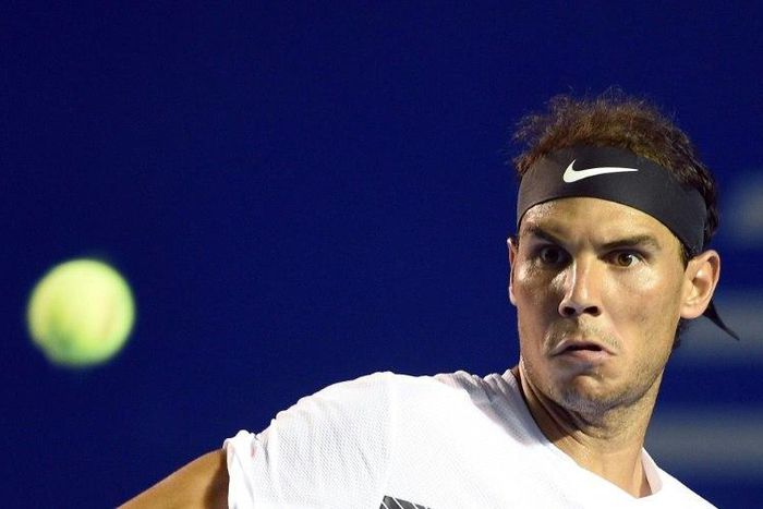 Spain's Rafael Nadal in action at the Mexico Open, in Acapulco, on March 1, 2017